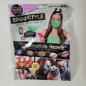 SNAPSTYLE The Printable Mask 4 Pack Face Masks